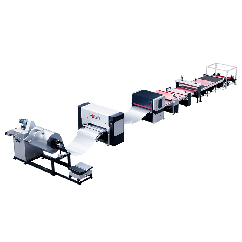 開卷覆膜送料剪切線
